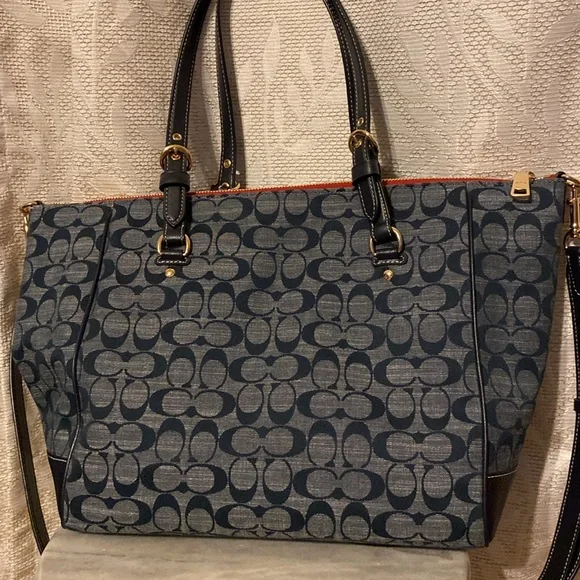 Coach Kleo Carryall Denim Tote - Picture 5 of 9